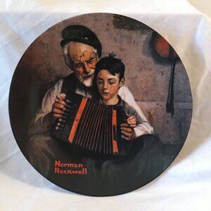 “The Music Maker” by Norman Rockwell Commemorative Plate 1981 Knowles